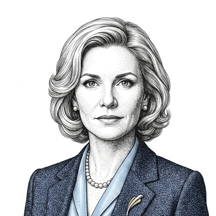 Stippled portrait illustration of Vanessa K